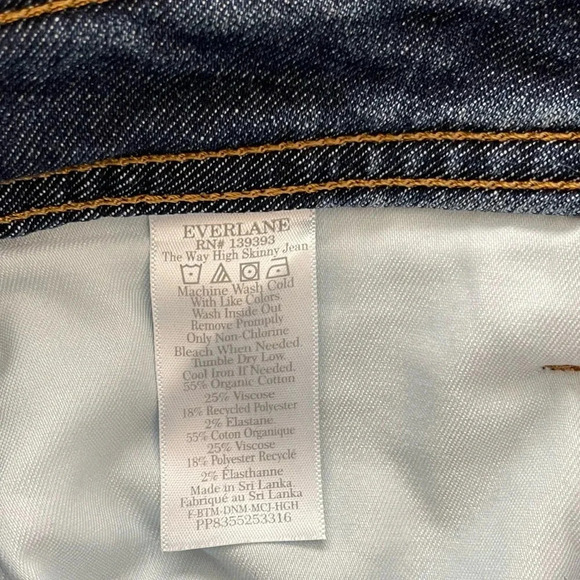 EVERLANE The Way-High Clean Front Skinny Jean in Vintage Blue - Picture 14 of 14